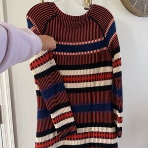 Tory Burch Multicolor Striped Knit Dress